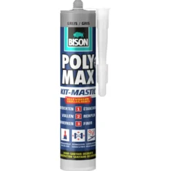Bison Poly Max afdichtingskit alle voegen grijs 280 ml Best