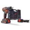 BLACK+DECKER accuboormachine BDC718AS2O-QW + 80-delige accessoireset Discount