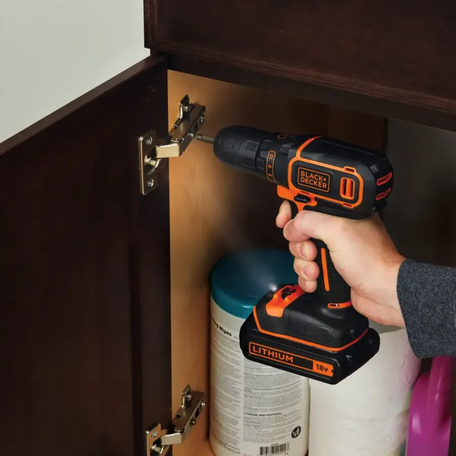 BLACK+DECKER accuboormachine BDC718AS2O-QW + 80-delige accessoireset Discount