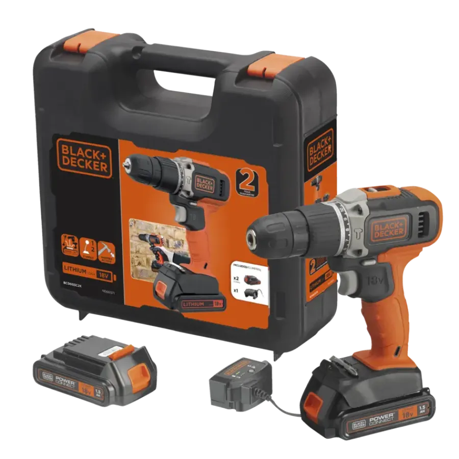 BLACK+DECKER accu klopboormachine BCD003C2K-QW Best