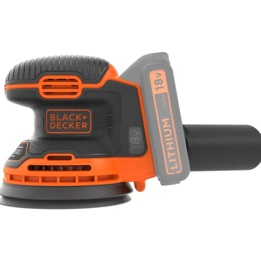 BLACK+DECKER 18V excentrische accuschuurmachine BDCROS18-QW Hot
