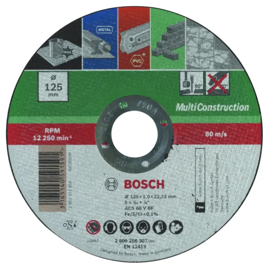 Bosch doorslijpschijf multi 125x1 mm Hot
