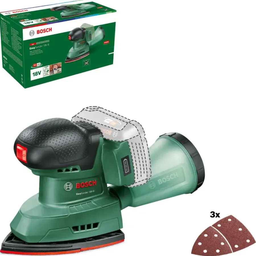 Bosch 18V multischuurmachine EasySander (zonder accu) Discount