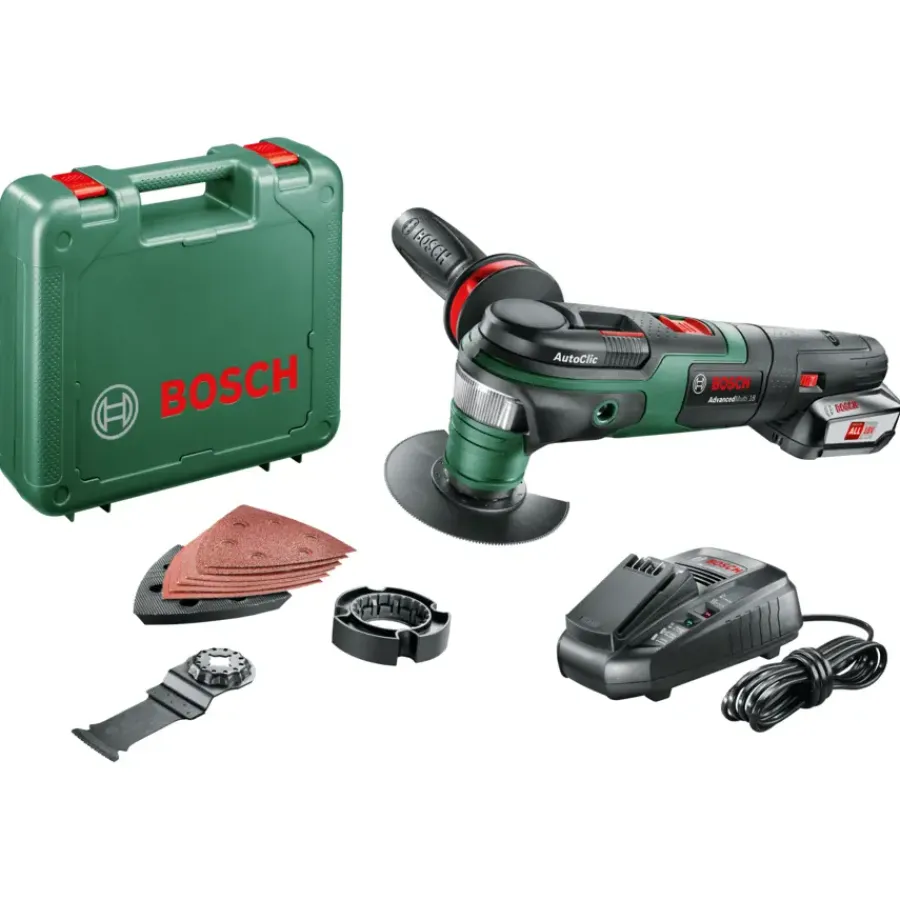 Bosch 18V multitool Advanced (Incl. 2.5Ah accu + lader) Sale