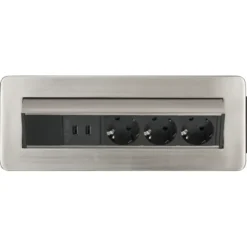 Brennenstuhl Indesk Power tafelstekkerdoos met USB-lader Clearance