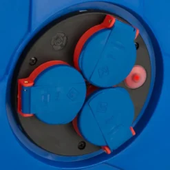 Brennenstuhl kabelhaspel IP44 3-voudig, 25 Meter blauw
