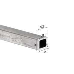 Geen Buis vierkant staal 25x25x1000x1,5mm Outlet