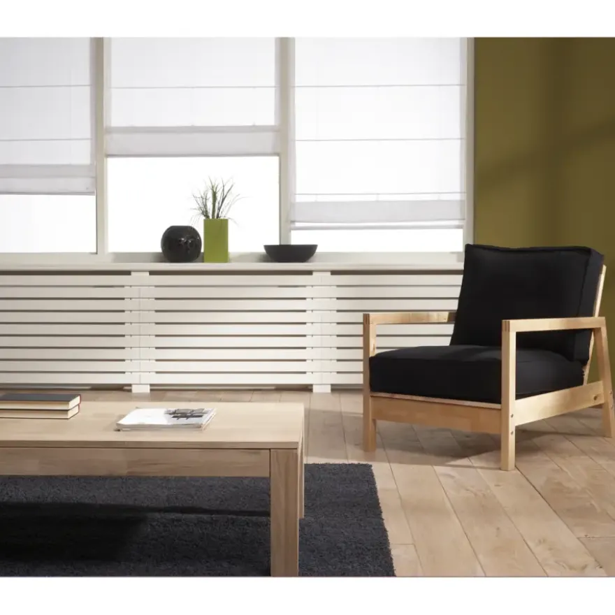 CanDo Radiatorpaneel Burton Wit MDF 60x80 cm