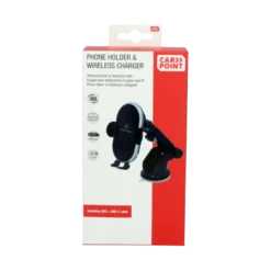 Carpoint 3in1 telefoonhouder auto & Draadloze Qi Lader Clearance