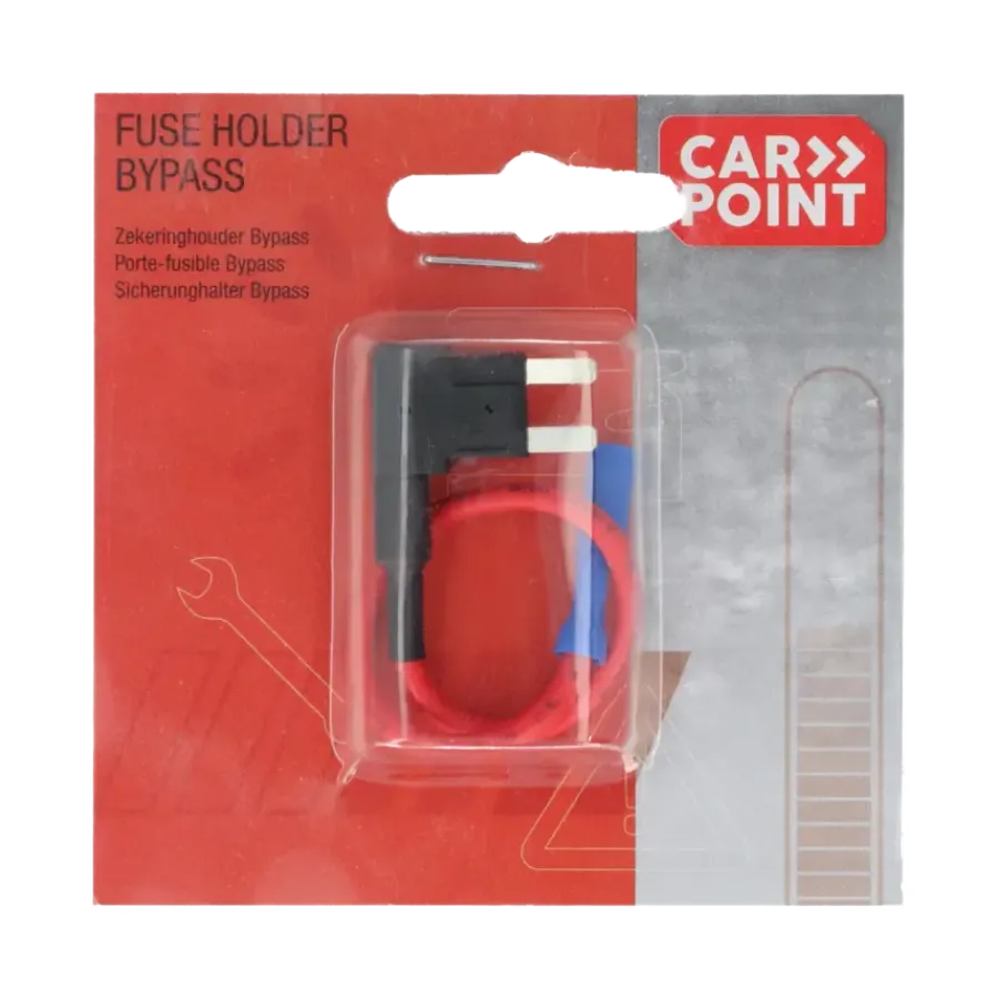 Carpoint Mini Steekzekeringhouder Bypass 12V Hot