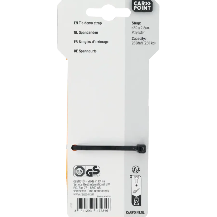 Carpoint Spanbanden 2 x 4,5 meter Outlet