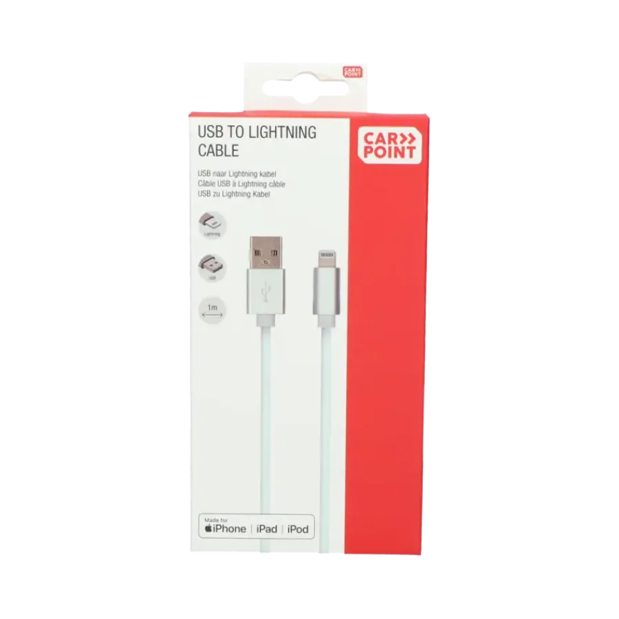 Carpoint USB>Lightning kabel 1 Meter Best