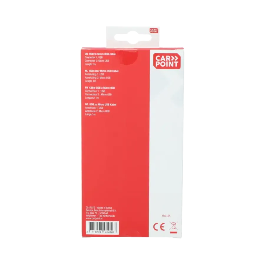Carpoint USB>Micro USB kabel 1 Meter Hot