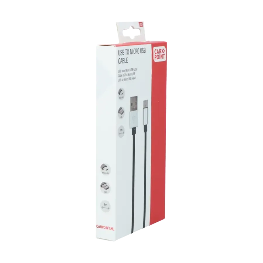 Carpoint USB>Micro USB kabel 1 Meter Hot
