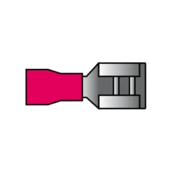 Carpoint Vlakstekerhuls 541 6.3x0.8mm rood blister 10 Stuks