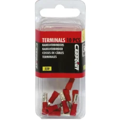 Carpoint vlakstekkerhuls 559 2.8x0.5 rood 10 stuks Hot