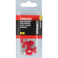 Carpoint vlakstekkerh 741 4.8x0.5 rood 10 stuks Hot
