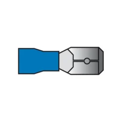 Carpoint Vlakstekker 740 6.3x0.8mm blauw blister 10 Stuks Hot