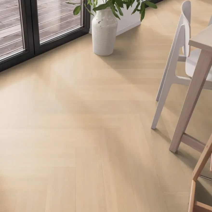 Click PVC Progetto Heringa visgraat naturel eiken houtlook