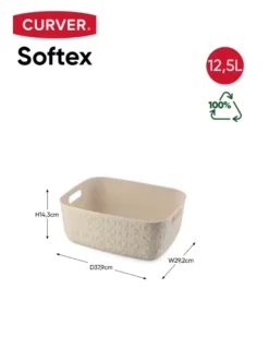 Curver Softex Mand – 12,5L White