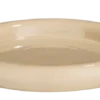 Decoratie bord beige - h4,5xd32cm