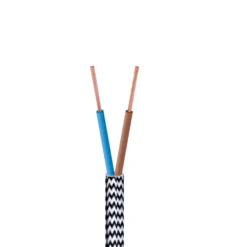 Handson Decoratief Snoer 2 x 0,75mm2 Zwart/ Wit 5 Meter Hot