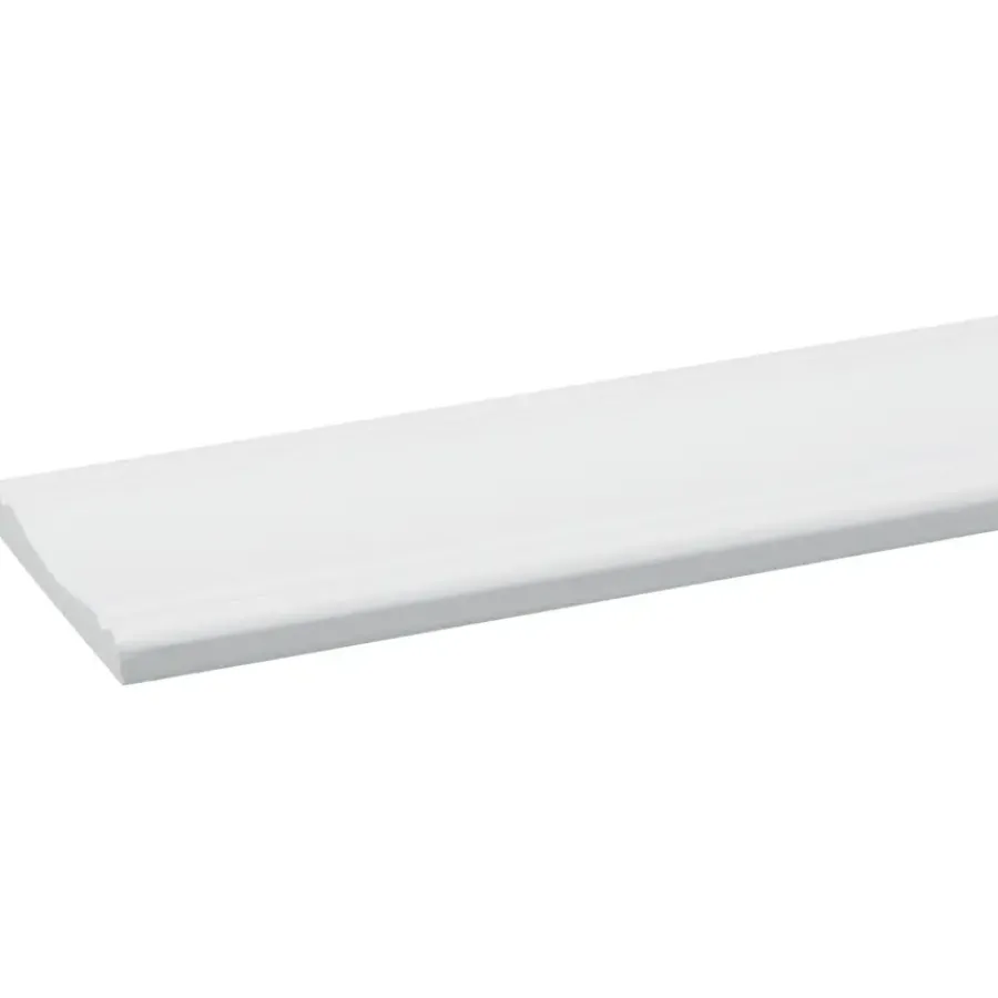 Geen Decorlijst grenen wit gegrond 8x57mm 270cm Discount