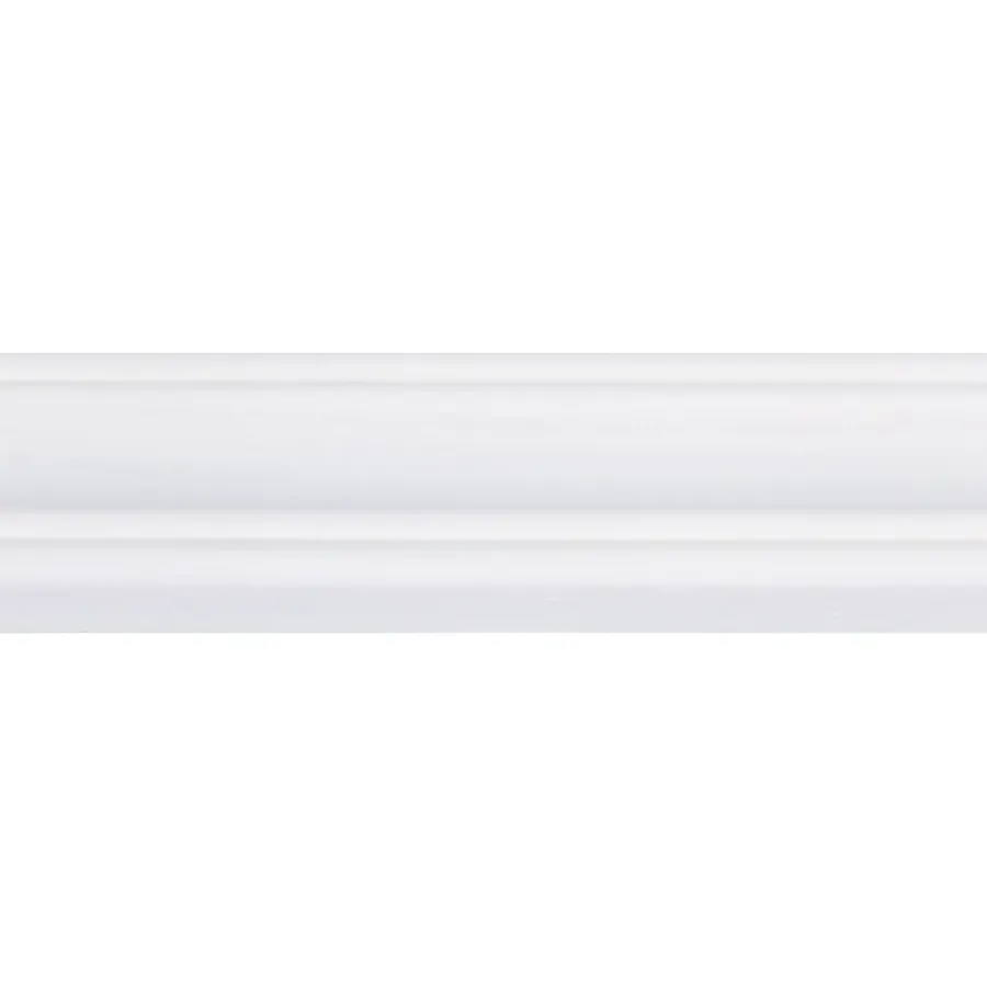 Geen Decorlijst grenen 8x45 mm wit gegrond lengte 270 cm Best