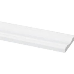 Geen Decorlijst grenen 8x45 mm wit gegrond lengte 270 cm Best