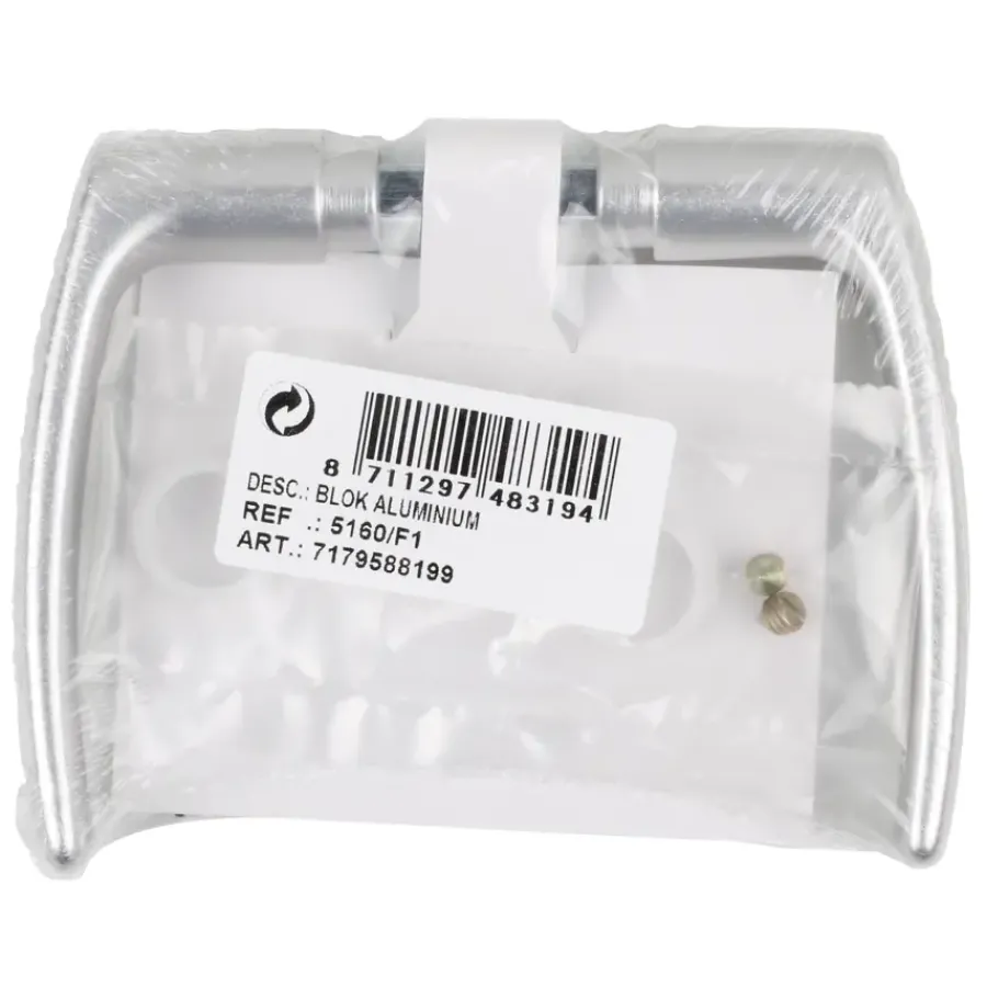 Geen Deurkruk blok aluminium New