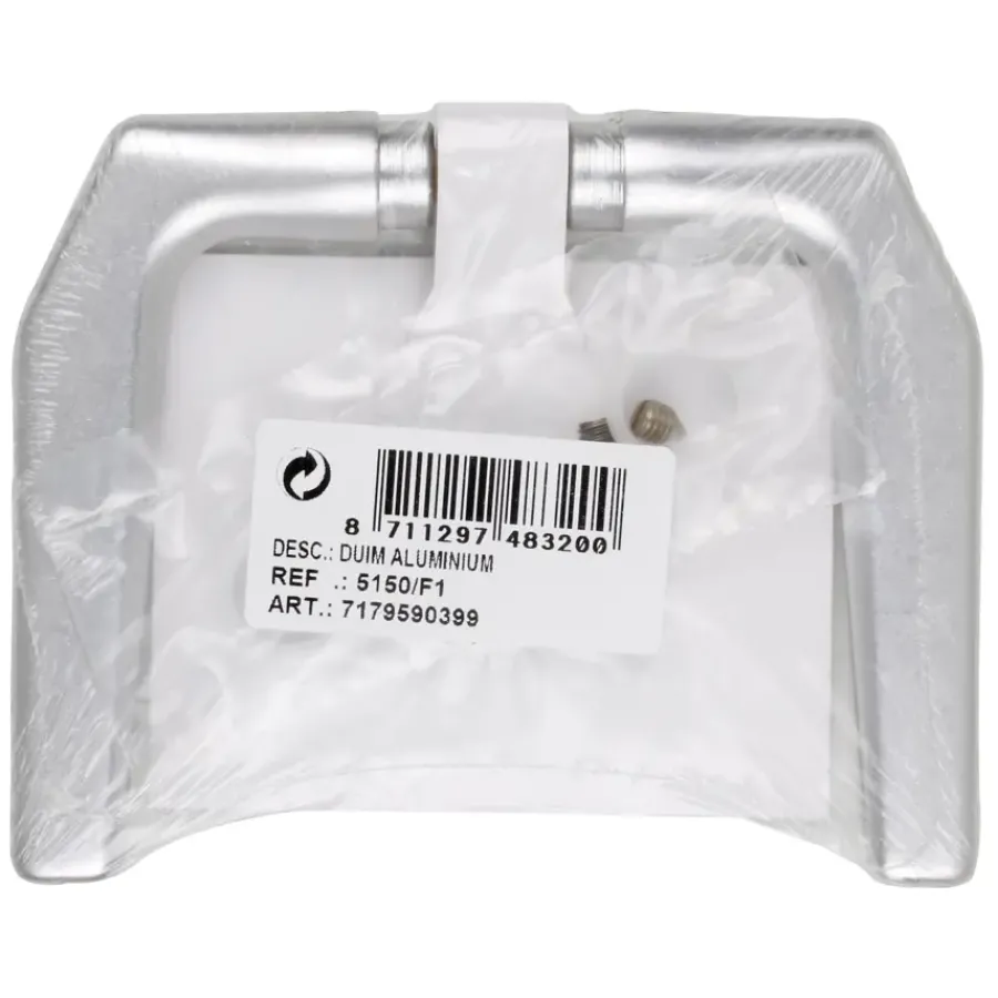 Geen Deurkruk duim aluminium Outlet