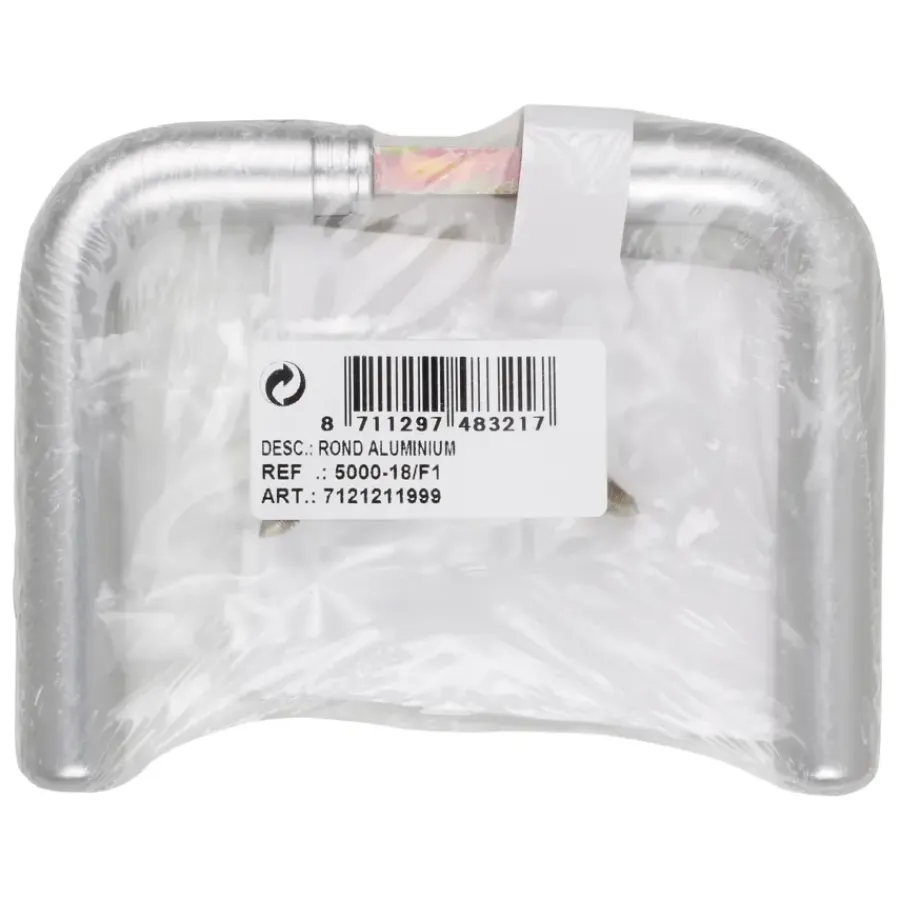 Geen Deurkruk L rond aluminium Hot