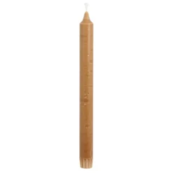 Dinerkaars stearine donker bruin 6 stuks - h24xd2,2cm