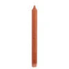 Dinerkaars stearine terra 6 stuks - h24xd2,2cm
