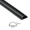 D-Line kabelgoot halfrond zwart 30/15 mm 2 meter Outlet