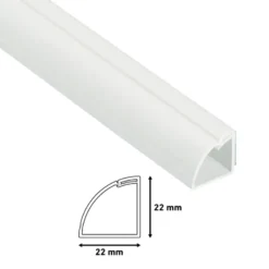D-Line kabelgoot kwartrond wit 1/4 inch 2 meter Outlet