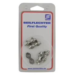 Dubbele staaldraadklemmen 2mm 5 stuks