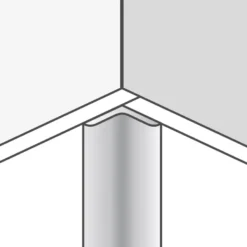 Dumaplast Dumawall+ aluminium binnenhoek zwart 12 mm 260 cm Best