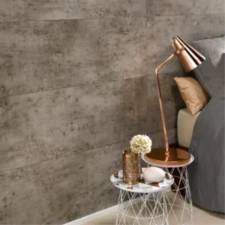 Dumaplast Dumawall+ wandtegel kunststof Dark cement 1,95m² 37,5x65cm 8 stuks Hot