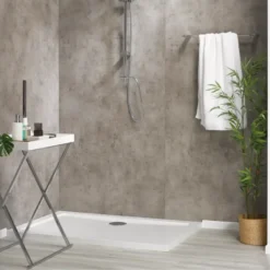 Dumaplast Dumawall XL kunststof wandbekleding Dark cement 4,68m² 90x260cm - 2 stuks Hot