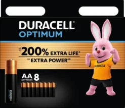 Duracell Batterij AA Alkaline Optimum 8 stuks Discount