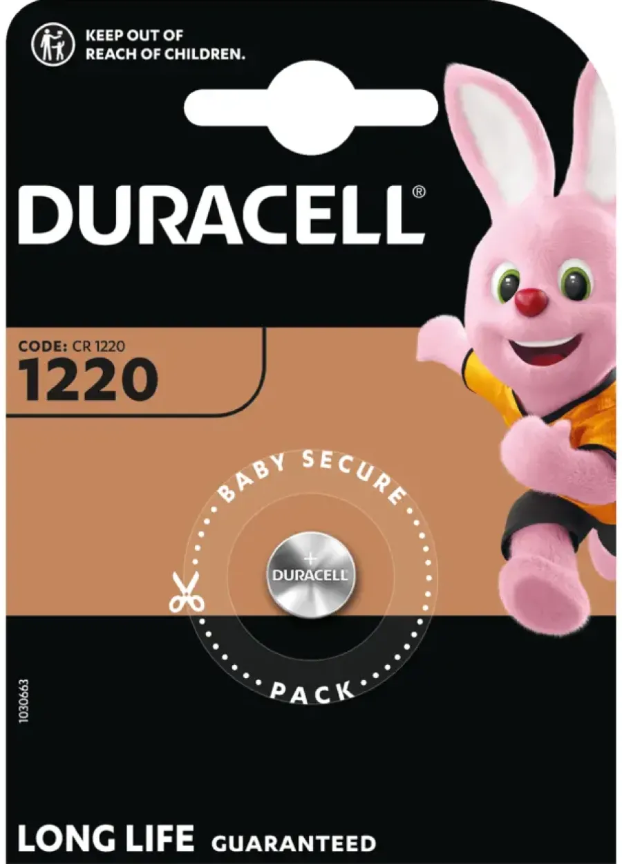 Duracell Batterij CR1220 Lithium knoopcelbatterij Outlet