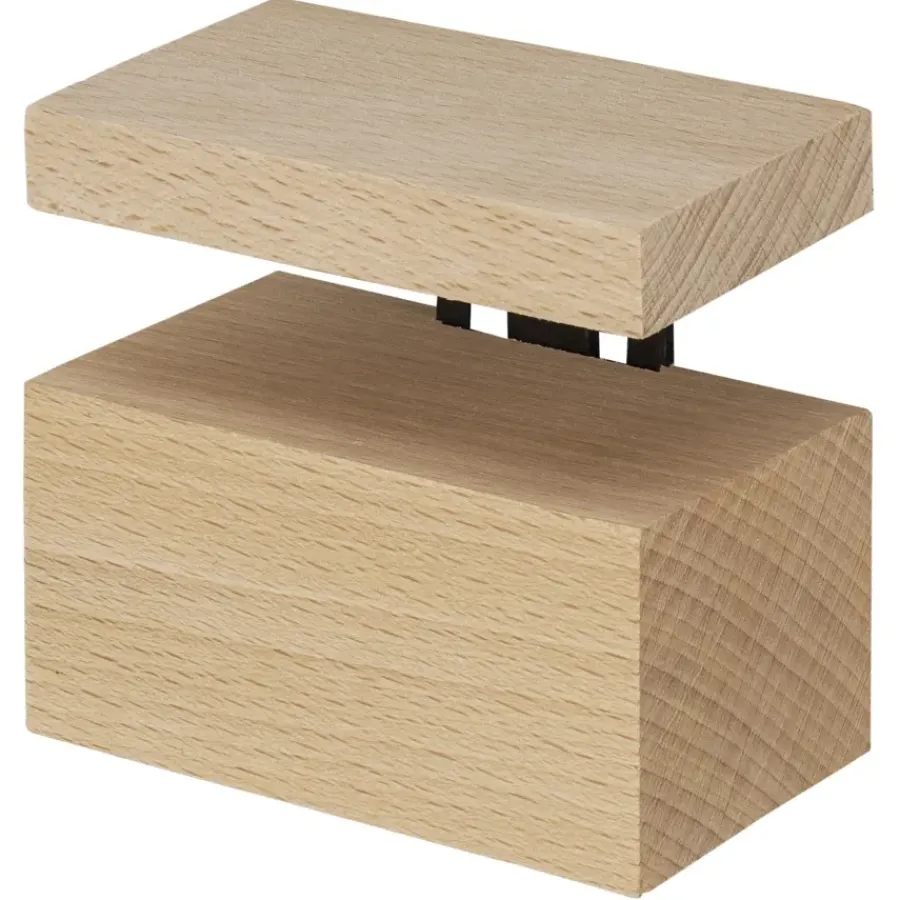 Duraline clip maxi zwart hout 6,3x8x5 cm New