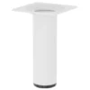 Duraline meubelpoot rond wit Ø3x10 cm