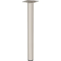 Duraline meubelpoot rond zand / beige staal Ø3x30 cm