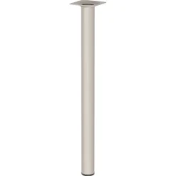Duraline meubelpoot rond zand / beige staal Ø3x40 cm