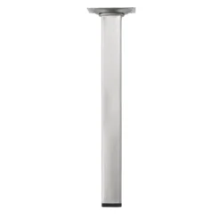 Duraline meubelpoot vierkant nikkel geborsteld 2,5x2,5x25 cm