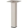 Duraline meubelpoot vierkant zand / beige staal 2,5x2,5x15 cm
