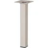 Duraline meubelpoot vierkant zand / beige staal 2,5x2,5x20 cm