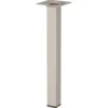 Duraline meubelpoot vierkant zand / beige staal 2,5x2,5x25 cm